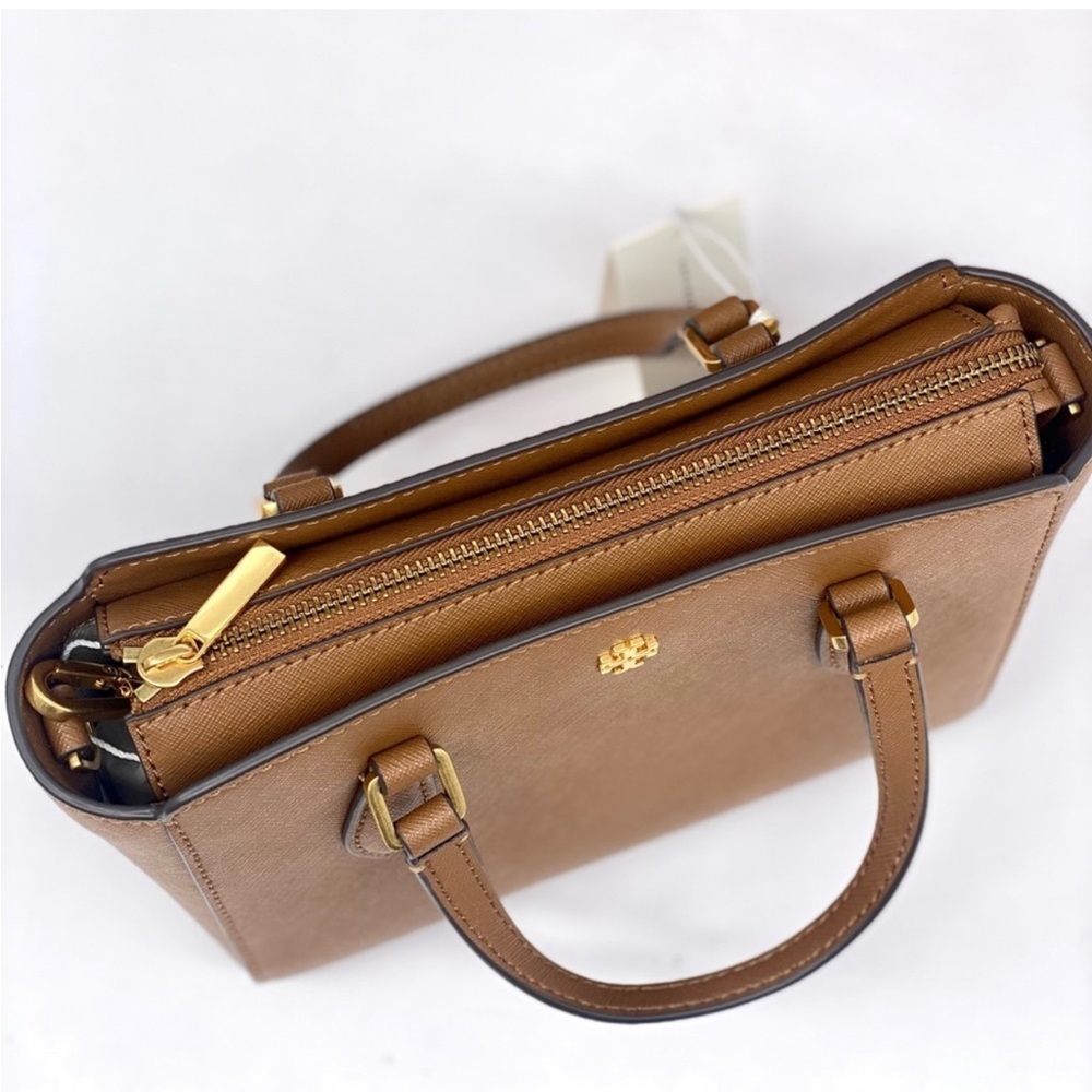 TORY BURCH EMERSON MINI NWT
TOP ZIP TOTE LEATHER CROSSBODY SATCHEL - Picture 8 of 15